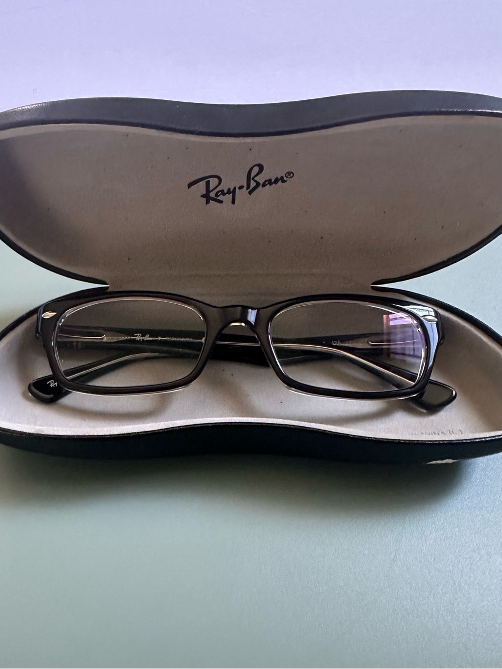Ray-Ban Men's Black Rectangular Eyewear
